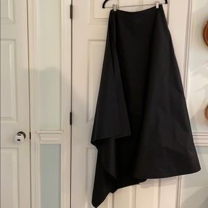 Calvin Klein black silk ballgown skirt